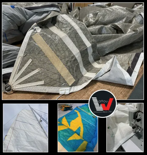 Période des révisions des voiles à Propriano, Propriano, WATTOU